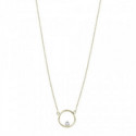 YELLOW GOLD AND SMALL DIAMOND NECKLACE