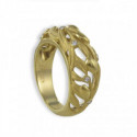 ANILLO ORO RAMAS OLIVO CON DIAMANTES