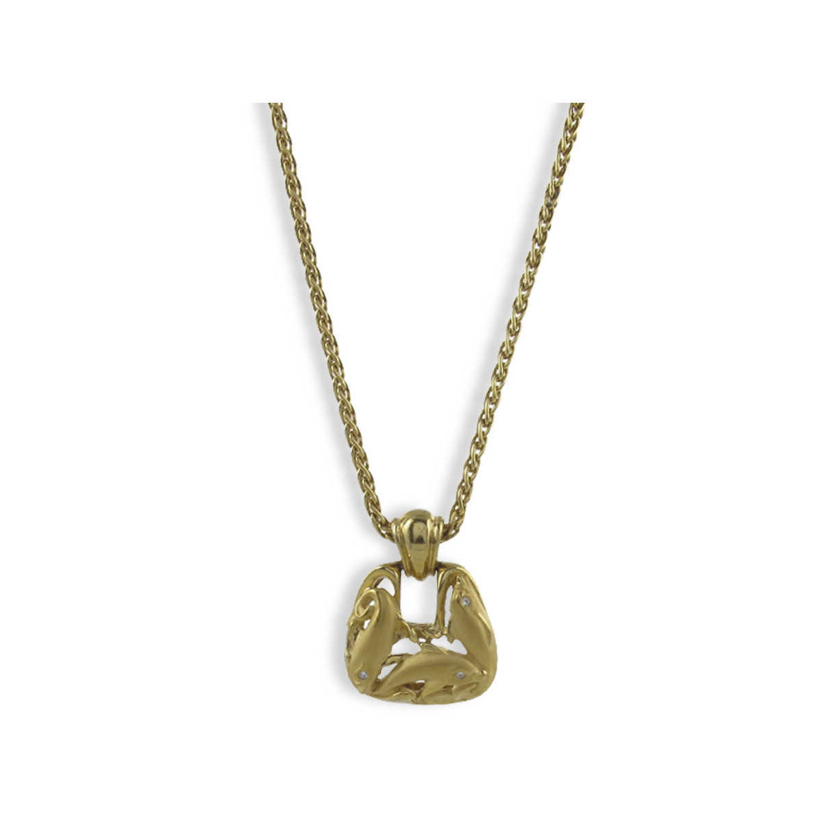 Pendant With Dolphins / Carrera y Carrera / Zapata