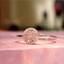 GOLD RING AND ROSETTE 30 DIAMONDS