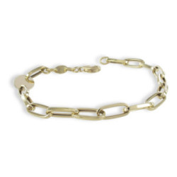 OVAL PLATE GOLD BRACELET