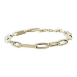 YELLOW GOLD BRACELET 3 PLATES