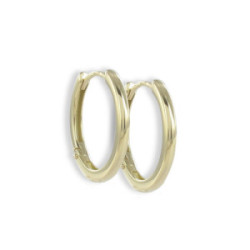 GOLD EARRINGS 18 MM HOOPS