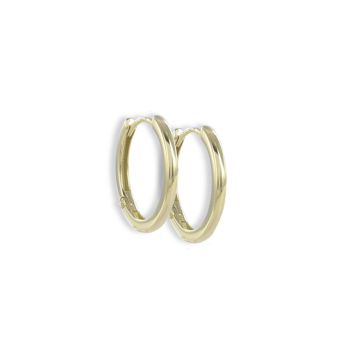 GOLD EARRINGS 18 MM HOOPS