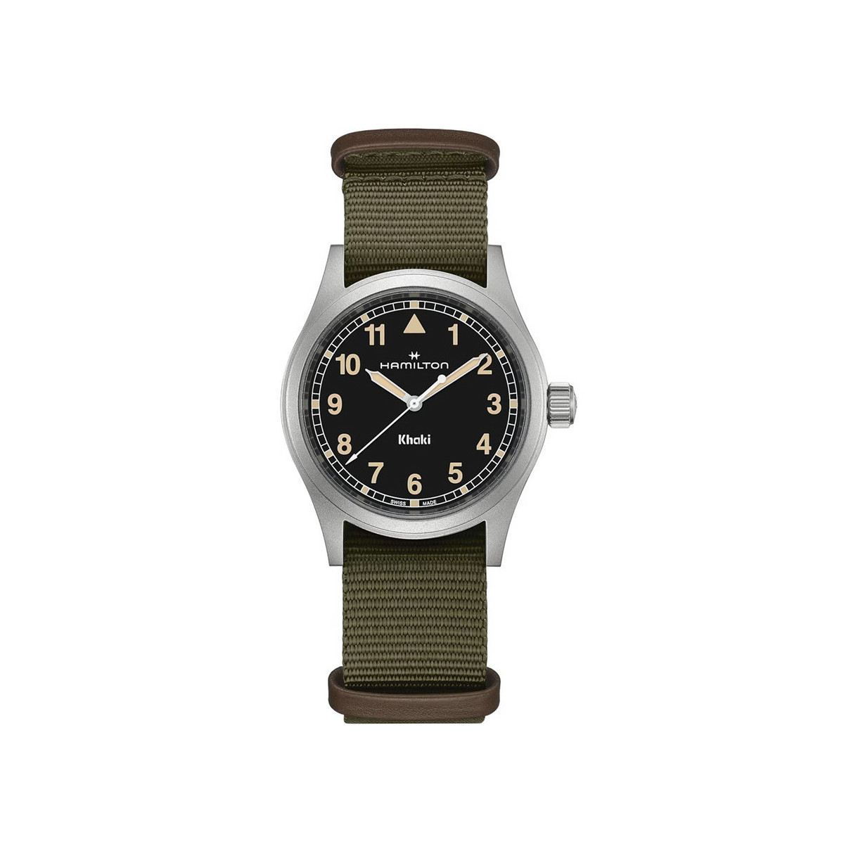 HAMILTON KHAKI FIELD BLACK 38 MM