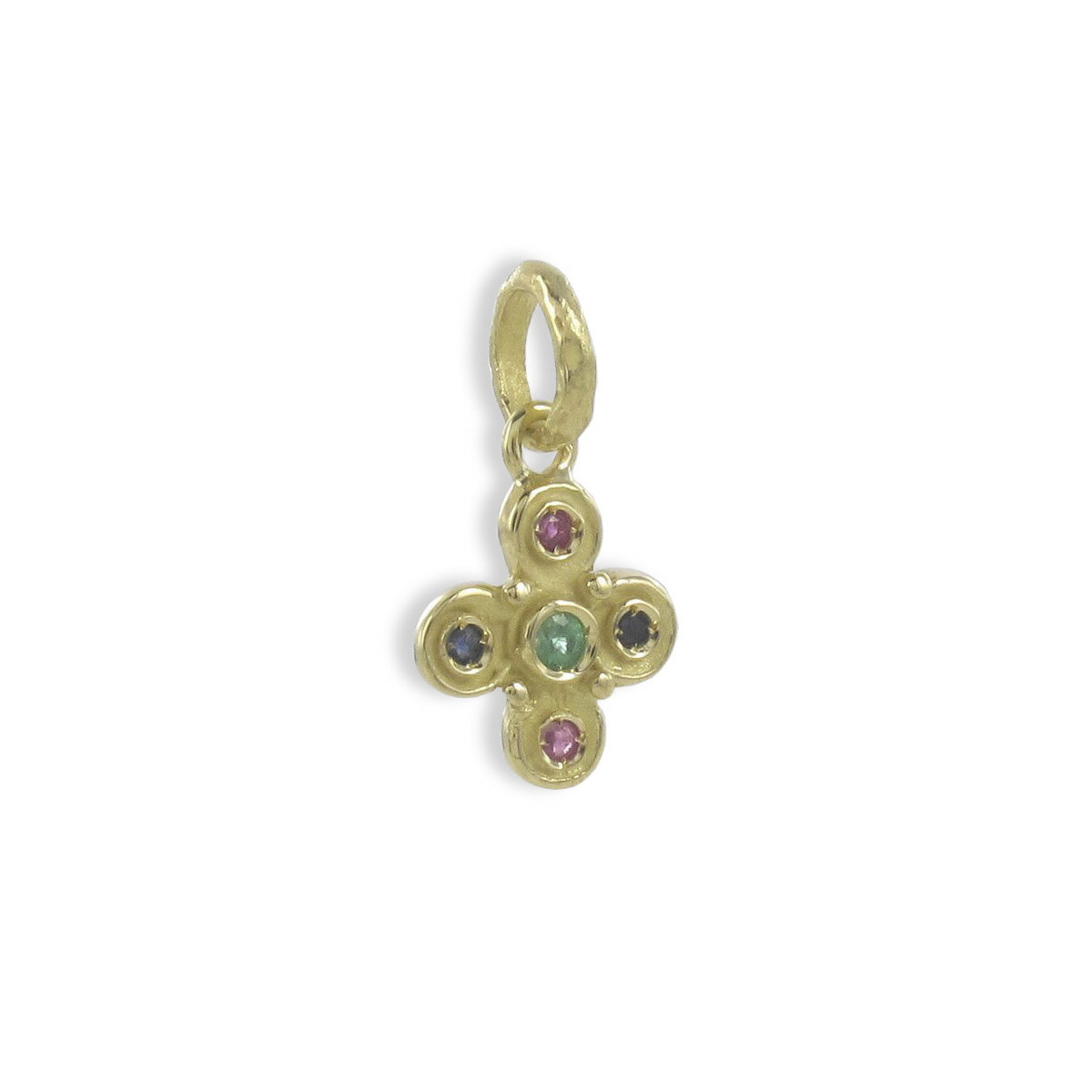 GREEK CROSS MATT YELLOW GOLD