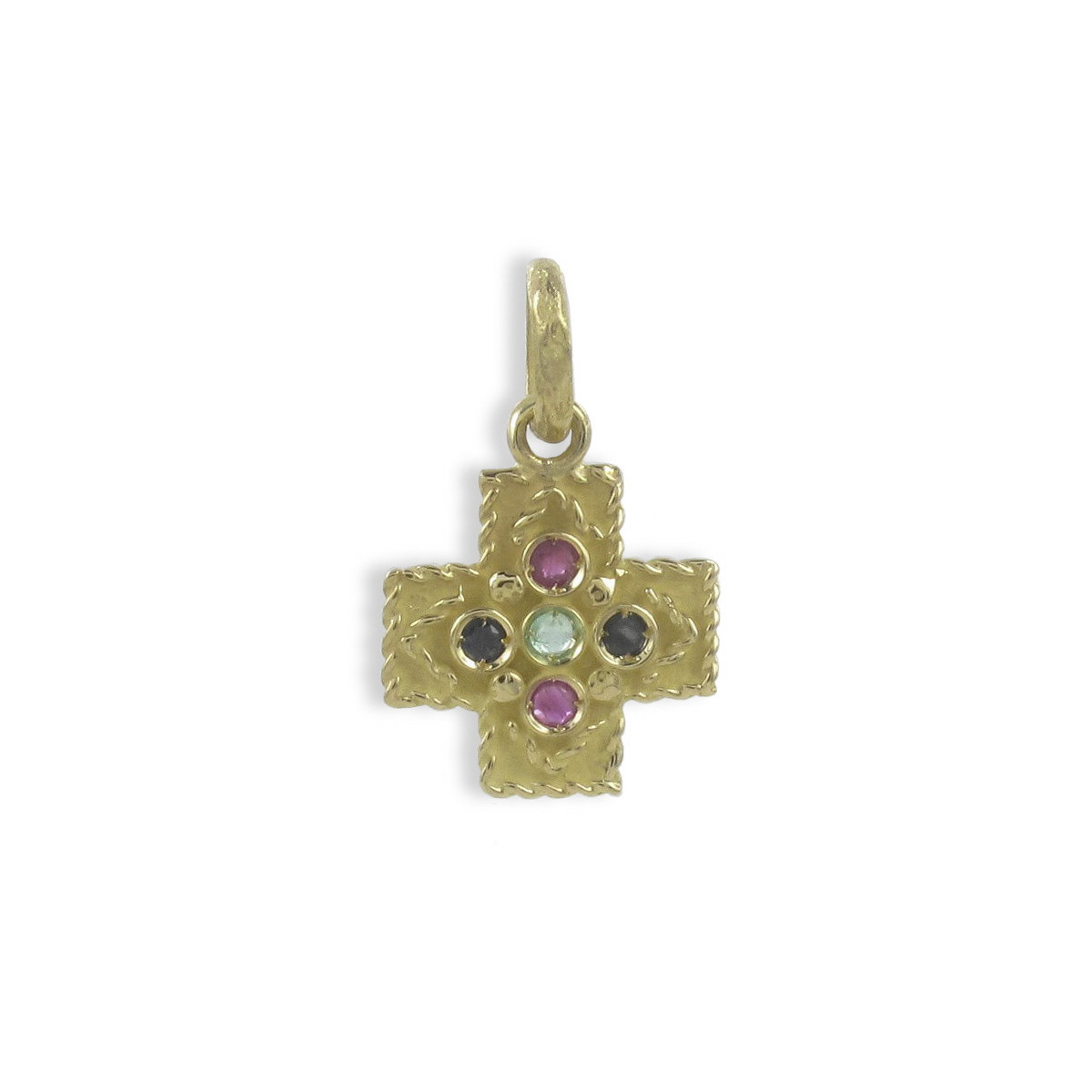 GREEK CROSS MATT YELLOW GOLD