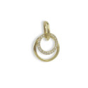 YELLOW GOLD PENDANT 21 DIAMONDS