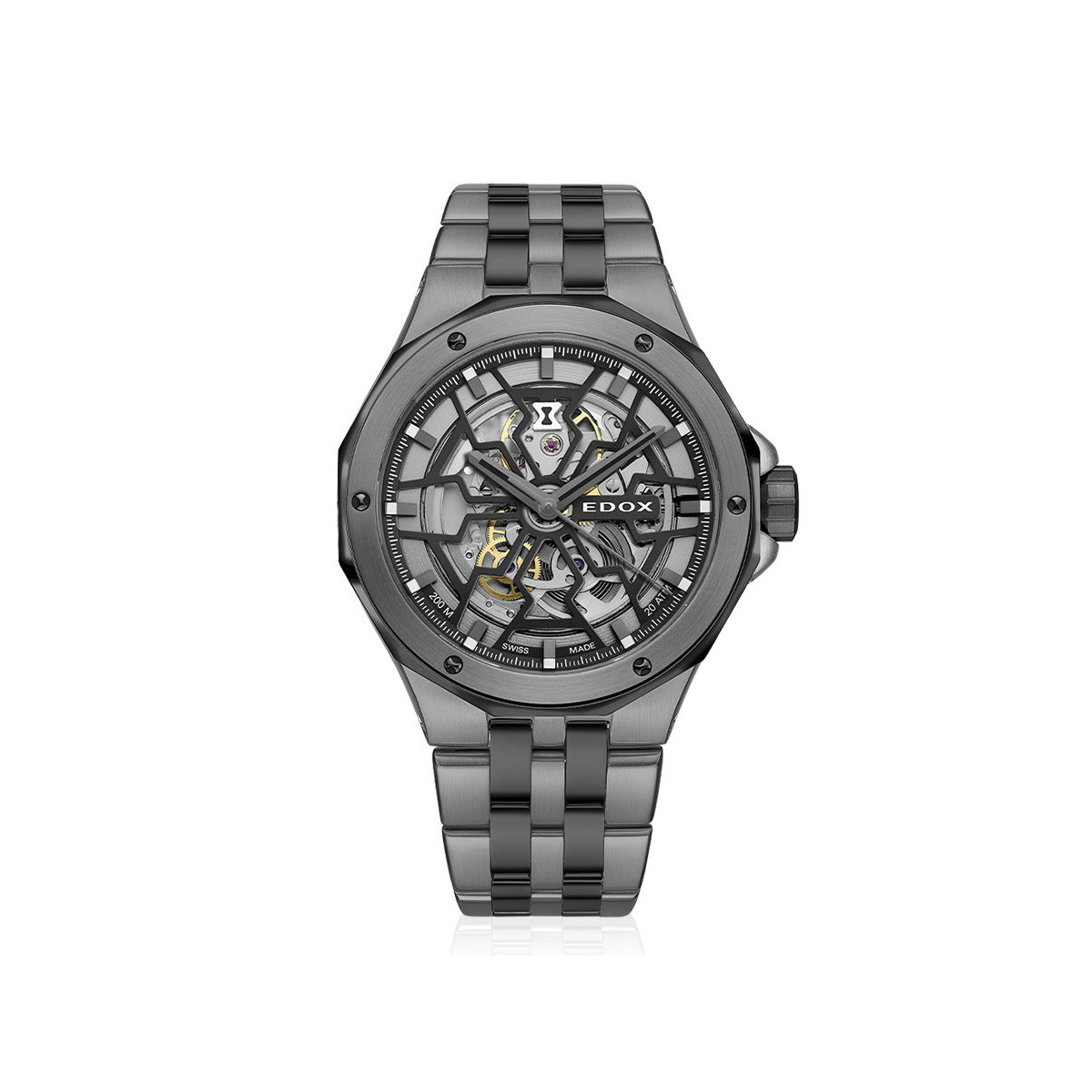 EDOX DELFIN MECANO NEGRO